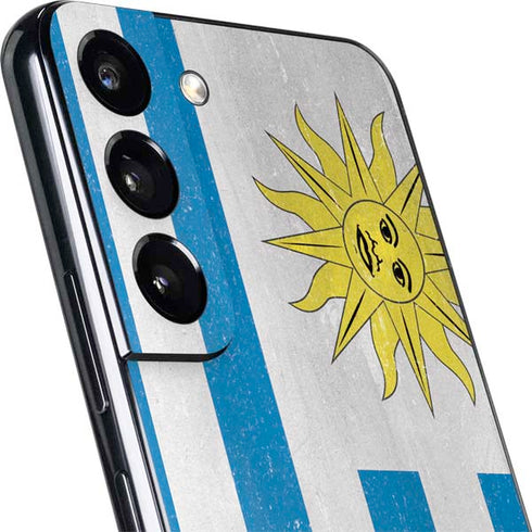 Uraguay Flag Distressed Galaxy S22 Skin